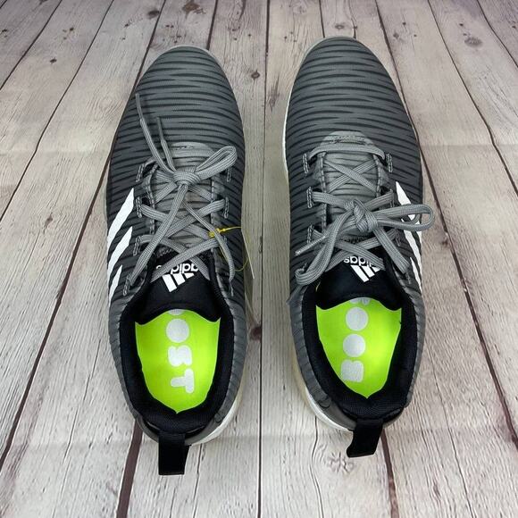 Adidas Boost CodeChaos Grey Black Spikeless Golf Shoes Mens Size 8 (EE9103) - Picture 8 of 11